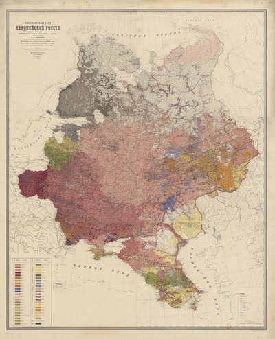 Ethnic Map of Europe by Aleksandr Rittich